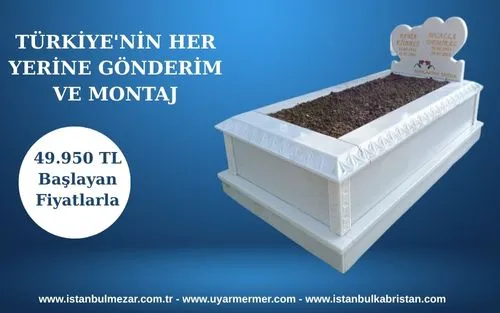 Süt Beyaz Mezar Modelleri